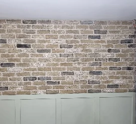 Brick Slip Feature Wall Installation for Dining Room