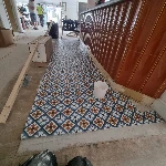 Floor & Bar Counter Tiling Installation