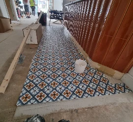 Floor & Bar Counter Tiling Installation