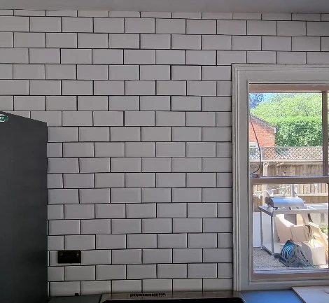 Kitchen Wall Tile Restoration in Hythe
