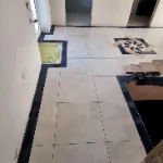 Patterned Hallway Floor Tiling in Sevenoaks