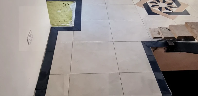 Patterned Hallway Floor Tiling in Sevenoaks